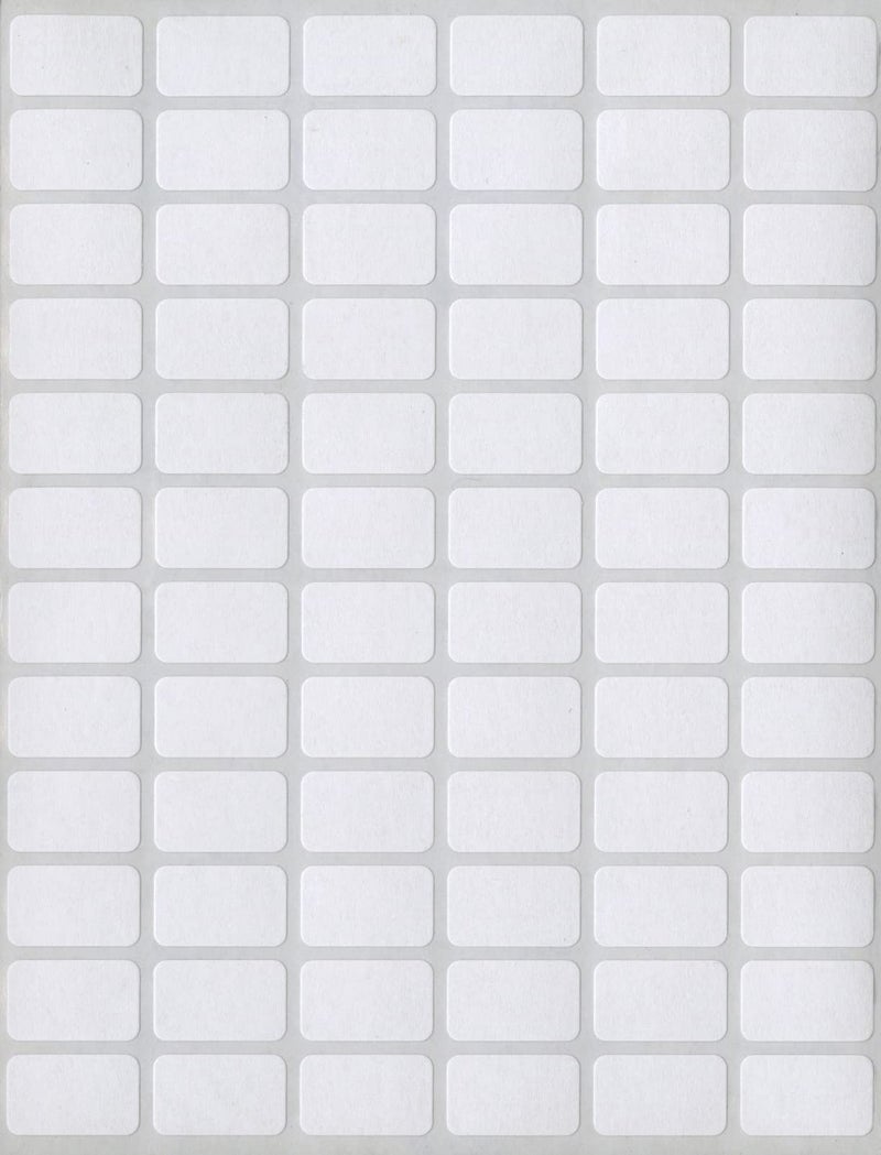 MACO White Rectangular Multi-Purpose Labels, 3/8 x 5/8 Inches, 1000 Per Box (MS-610) - Image 1